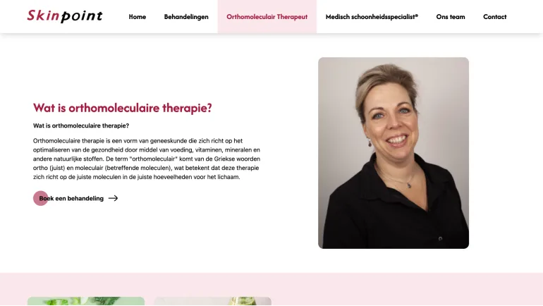 Skinpoint website (1/6)